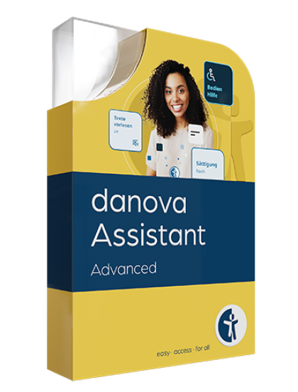 Visualisierung der digitalen Produktbox von danova Assistant Advanced