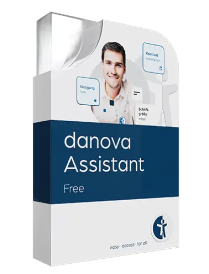Visualisierung der digitalen Produktbox von danova Assistant Free