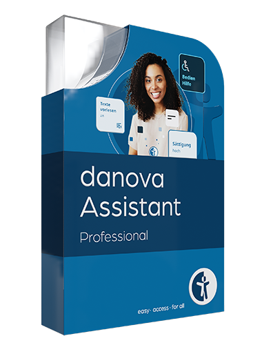 Visualisierung der digitalen Produktbox von danova Assistant Professional