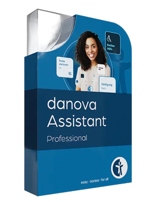 Visualisierung der digitalen Produktbox von danova Assistant Professional