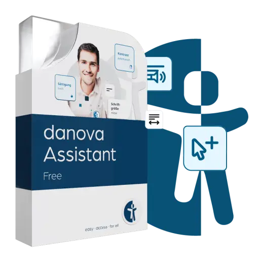Visualisierung der digitalen Produktbox von danova Assistant Free